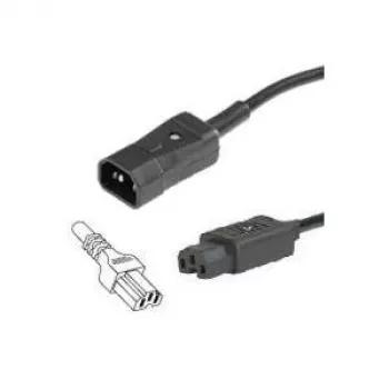 Netzkabel Bachmann 356.1240 Schwarz 2 m C14 C15 Kupplung