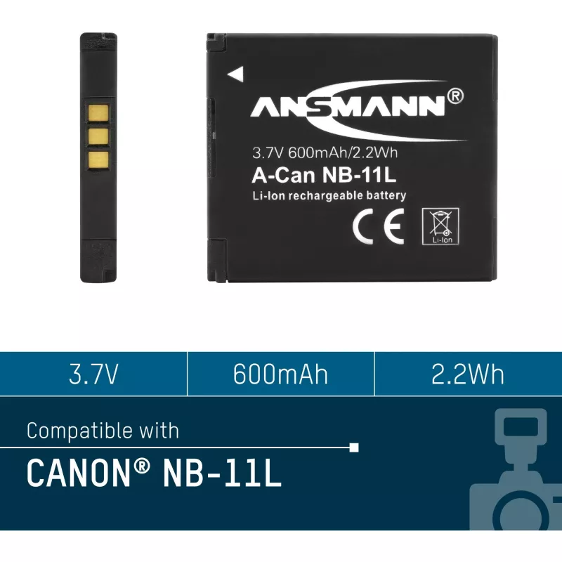 Akku Ansmann A-Can NB-11L Lithium-Ion 600 mAh