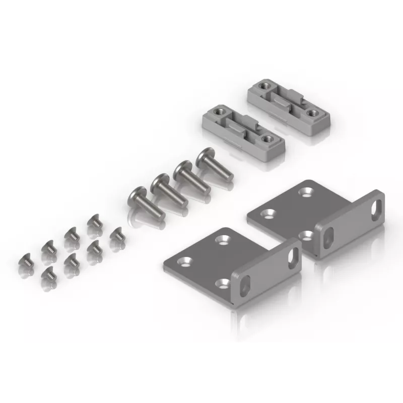 Montageset Ubiquiti UACC-Rack-Ear-1U Grau verzinkter Stahl