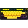 Kabellose mechanische Gaming-Tastatur LORGAR KBP7075W — Schwarz/Gelb, EN-Layout