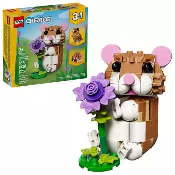 LEGO CREATOR 3 IN 1 31376 Süßer Hamster mit Blume