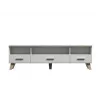 Cama RTV stand LOTTA 180cm Weiß + sonoma oak