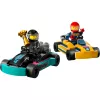 Konstruktionsspielzeug LEGO 60400 City Go-Karts mit Rennfahrern – Spielset mit Minifiguren und Fahrzeugen