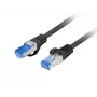 Netzwerkkabel Lanberg PCF6A-10CC-0025-BK RJ45 Cat6a 0,25m Schwarz