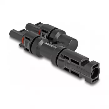 Solarmodul-Steckverbinder DeLOCK DL4 1 Stecker auf 2 Buchse Schwarz