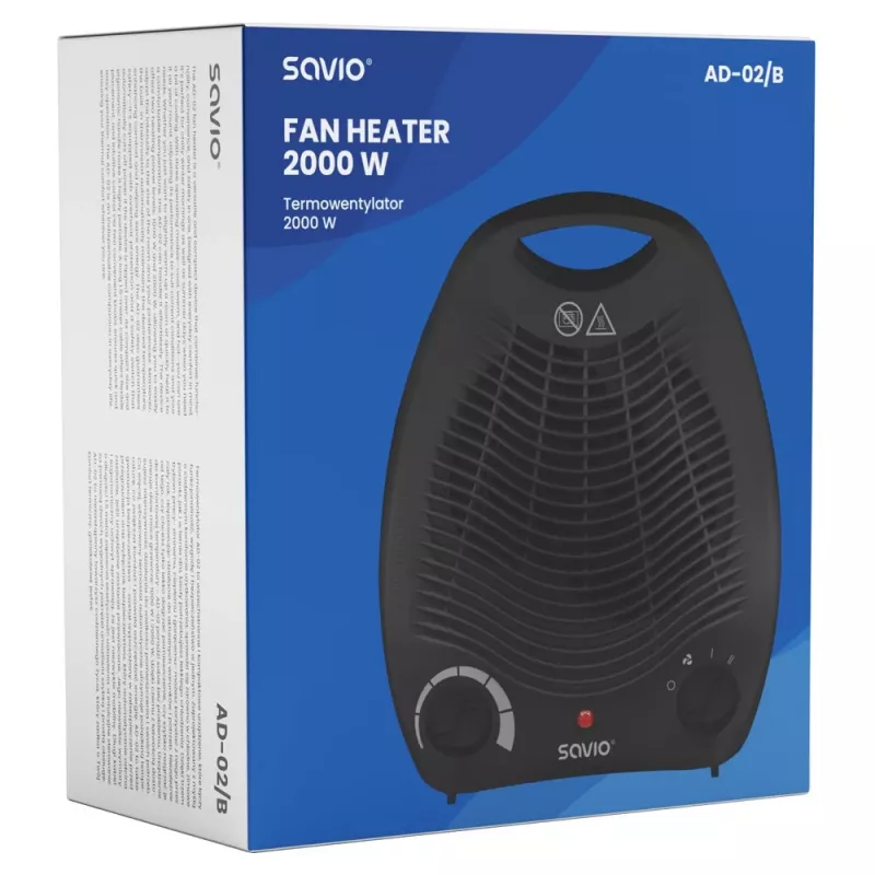 Savio AD-02 B Haushaltsventilator Schwarz