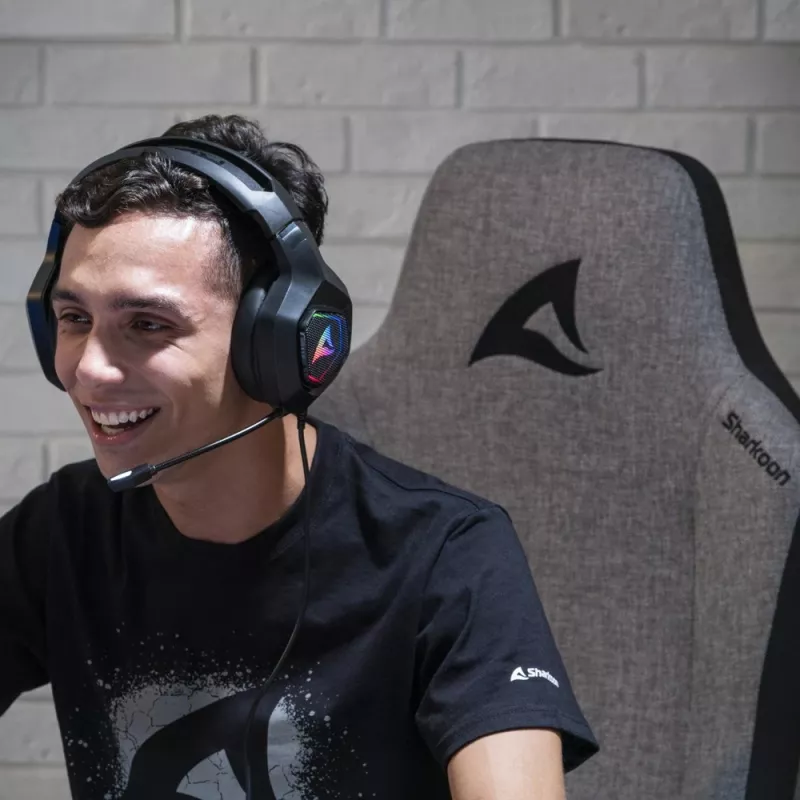 Gaming-Stuhl Sharkoon SKILLER SGS40 Stoff Gepolsterte Sitzfläche Rückenlehne Grau