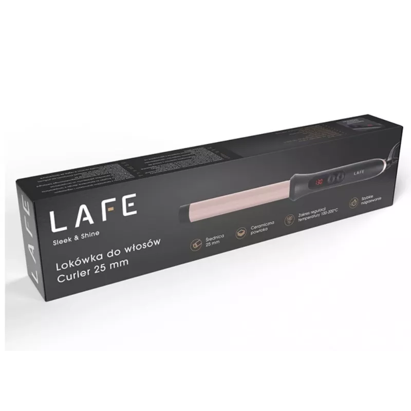 Lockenstab LAFE Sleek & Shine Curler 25 mm LAFLKA47571 – 25 mm Rundstab, elektrischer Lockenwickler