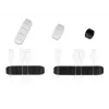 Kabelhalter DeLOCK trapezförmig selbstklebend Kombi-Set 10 Stück schwarz weiß