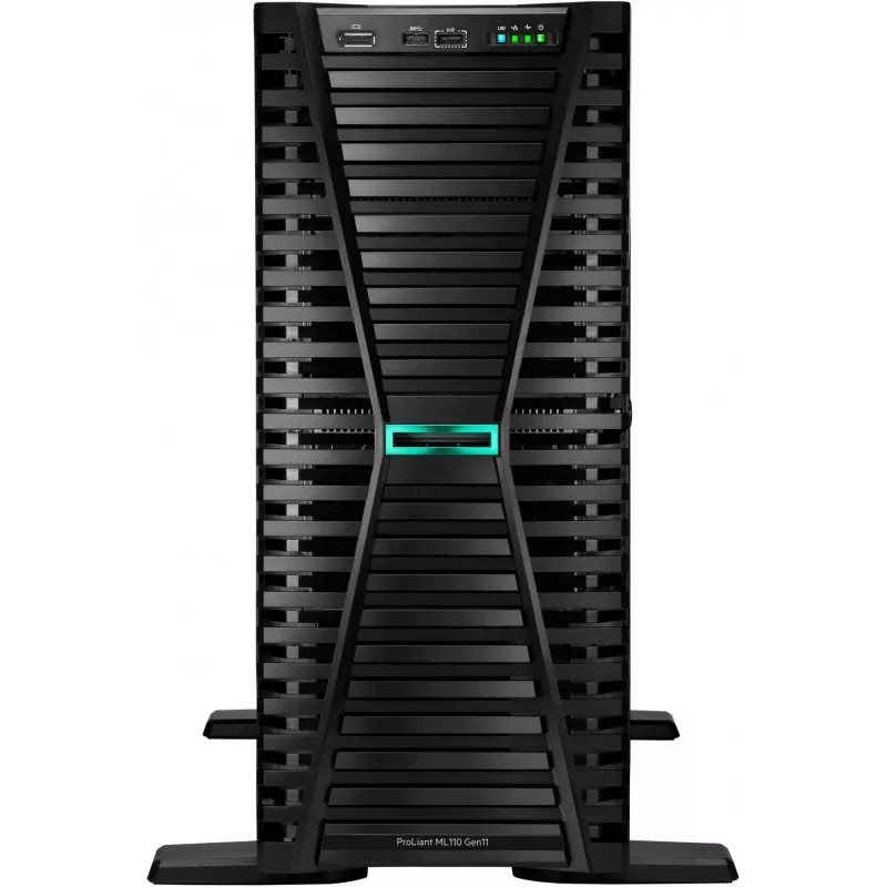 HPE ProLiant ML110 Gen11 4510 12-Core 1P 64GB-R MR408i-O 8SFF 2x480GB SSD 2x1000W RPS EU Server