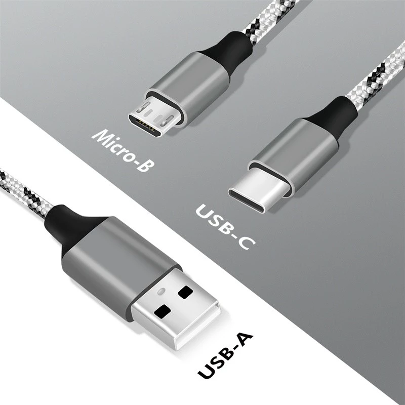LogiLink CU0202 USB-Kabel USB 2.0 1,2 m USB A USB C/Micro-USB A Grau