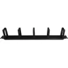 Alantec PK048 1U 19 Kabelorganizer mit gebürsteter Durchführung, 5 Kunststoffhalter
