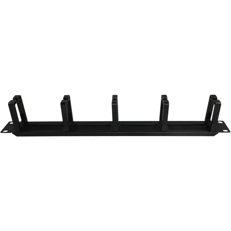 Alantec PK048 1U 19 Kabelorganizer mit gebürsteter Durchführung, 5 Kunststoffhalter