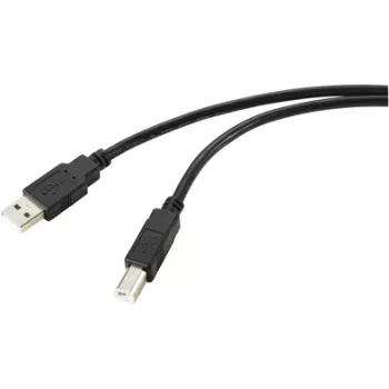 Renkforce RF-5770782 USB-Kabel 10 m USB 2.0 USB A USB B Schwarz (RF-5770782)