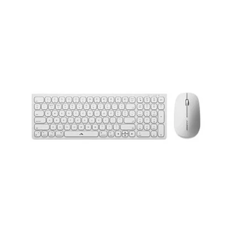 Alogic Echelon Compact USB-C BT Tastatur Deutsch+ Maus Weiß - Tastatur - USB Typ C - Tastatur - USB Typ C