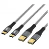 EFB Elektronik USB-A auf USB-C Kabelset 60W QC 3A 2x2m - Digital/Daten (USB-AC-00007)