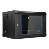 EXTRALINK LITE 6U 530X400 WANDMONTAGE-RACKSCHRANK SCHWARZ MIT REGALBODEN