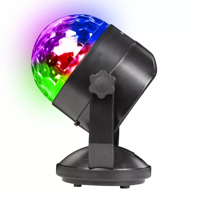 LED-Discokugel DENVER LDB-319 – kompaktes LED-Partylight, Modell 117220200040