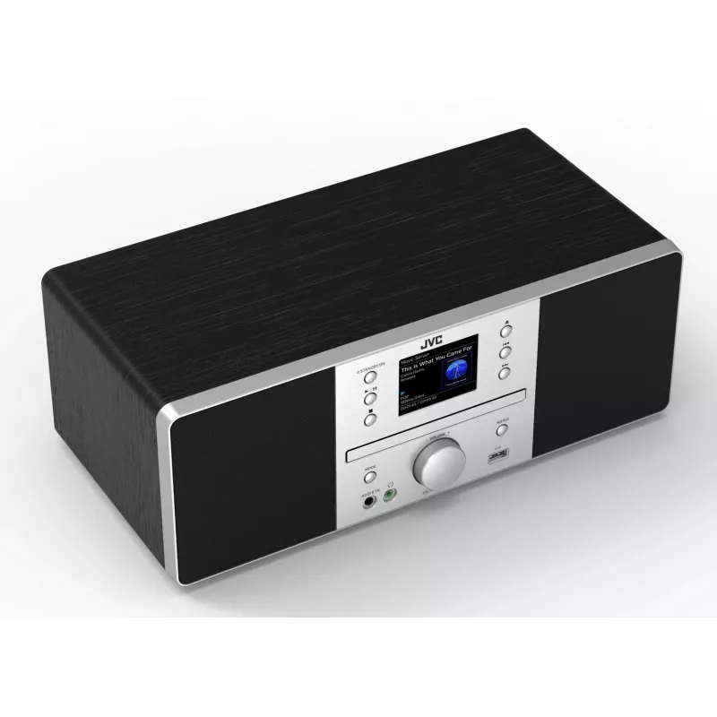 Standlautsprecher JVC RD-E874B Bluetooth 20W Schwarz Silber – Stand-Audiosystem