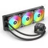 All-in-One-Flüssigkeits-CPU-Kühler Sharkoon S60 ARGB – 360-mm-Radiator, 3×120-mm-PWM-Lüfter, Schwarz