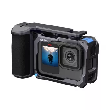 Telesin StreetGrip Kit für GoPro Hero 9–13 mit Käfig, Halterungen und Zubehör