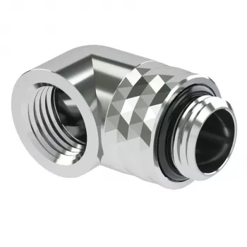 Barrow Adapter TDWT90-V2.5 S — drehbarer G1/4 Zoll Außengewinde auf G1/4 Zoll Innengewinde, silber