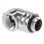 Barrow Adapter TDWT90-V2.5 S — drehbarer G1/4 Zoll Außengewinde auf G1/4 Zoll Innengewinde, silber