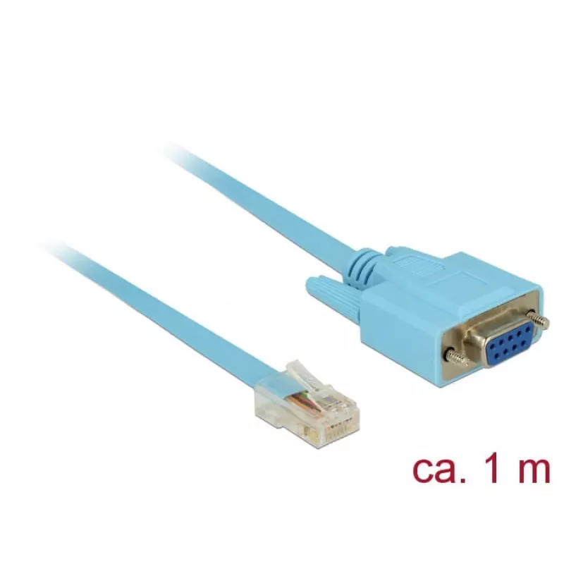 Serielles Kabel DeLOCK 63341 Blau 1m DB-9