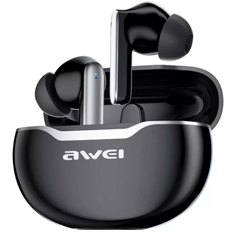 Awei Kopfhörer Bluetooth 5.3 T50 TWS Ladecase /Schwarz