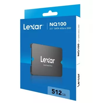 2,5-Zoll-SSD Lexar NQ100 512 GB SATA III, 550 MB/s lesen, 6 Gbit/s Übertragung