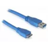 DeLOCK Micro-USB-3.0-Kabel 1 m, USB A, 5 Gbit/s, Blau