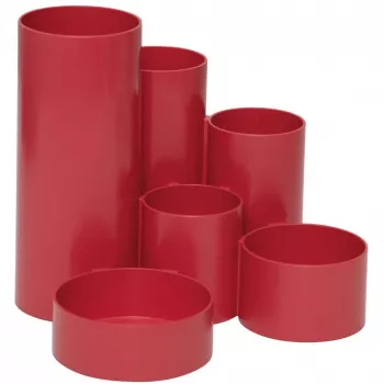 MAUL Stiftehalter MAULtubo Recycling 12 Stk. Rot (4115625)