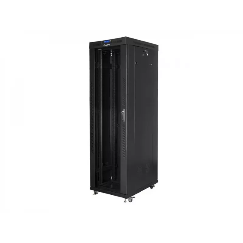 Lanberg FF01-6042-12BL Rack-Schrank 42U freistehend Rack Schwarz