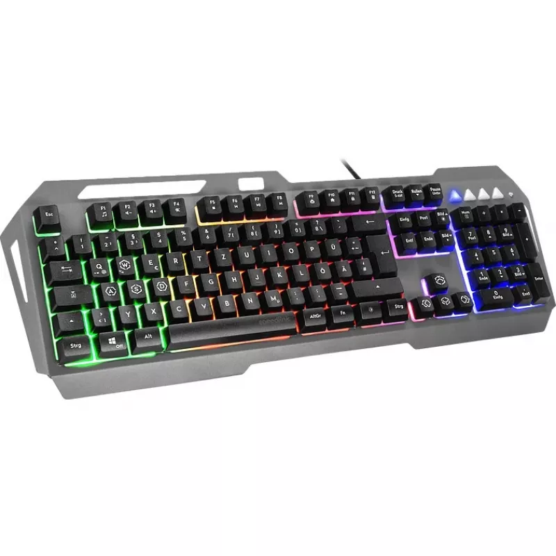 Speedlink Gaming Tastatur LUNERA. Metal Rainbow. Schwarz retail