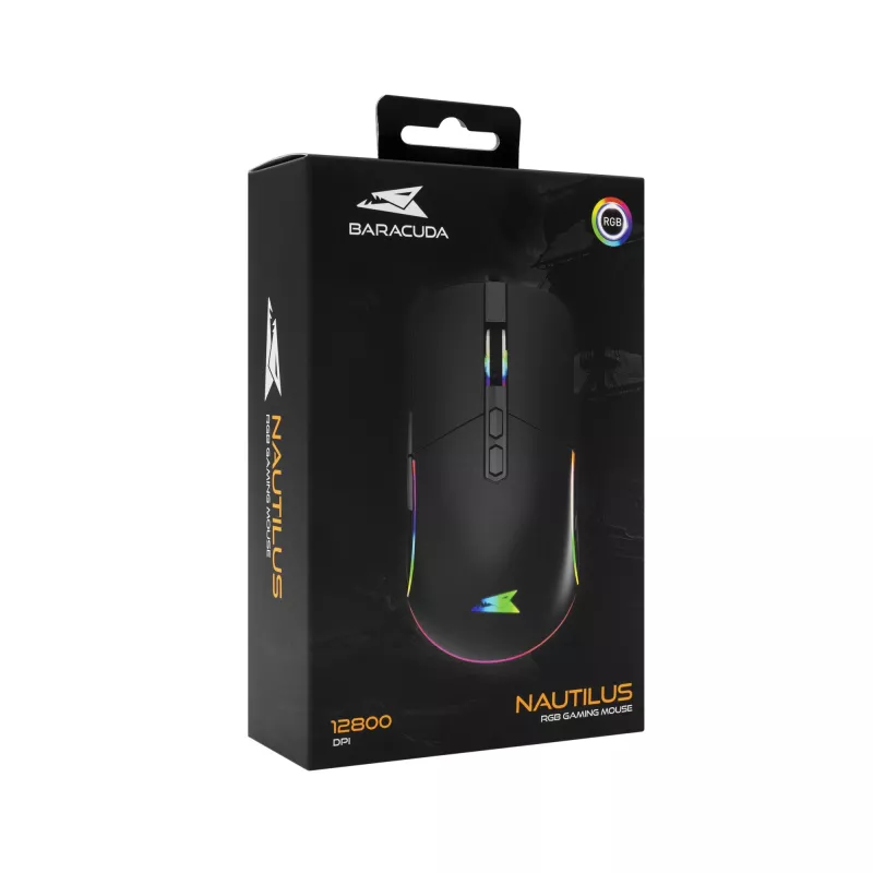 Maus Baracuda BGM-011 Nautilus Schwarz RGB USB