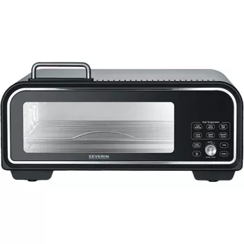 Pizzabackautomat Severin PG 8575 2000 W Schwarz 1 Pizza Digital Timer