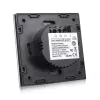 Touch-Lichtschalter MACLEAN MCE702W — einzelner runder Glastaster, kabelgebunden, 110–240 V, 2 A, 1000 W, weiß