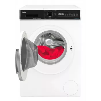 Freistehende Waschmaschine AMICA WA3S712BLiSHB, 7 kg, 1200 U/min, 2100 W, LED-Anzeige, schwarze Tür
