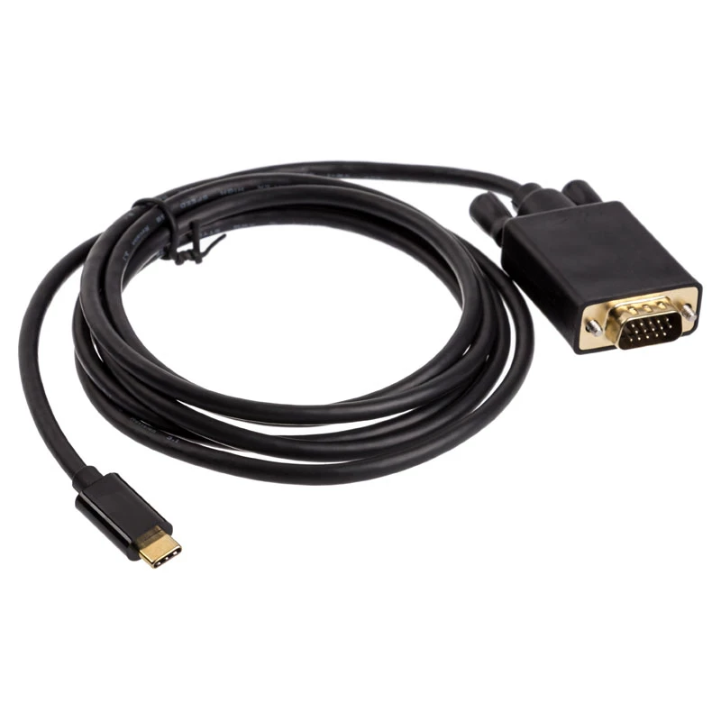 Kabel-Adapter USB Typ-C VGA Akasa AK-CBCA17-18BK