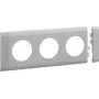 HAGER GB080307035 Abdeckplatte Dreifach-Steckdose halogenfrei OT 80 lichtgrau (GB080307035)