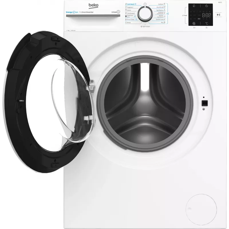 BEKO Waschmaschine BM3WFSU37013WW, 7 kg, Energieklasse A, 49,6 cm, 1000 U/min, Invertermotor, Steam Cure
