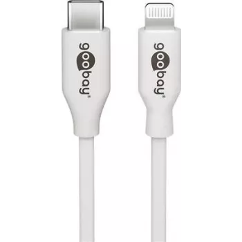 Lade- und Synchronisationskabel Goobay Lightning auf USB-C 0,5 m