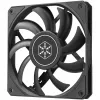 Gehäuselüfter SILVERSTONE SST-AS120B 120mm schwarz transparent, 3-Pin