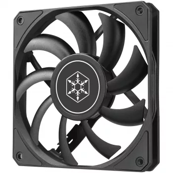 Gehäuselüfter SILVERSTONE SST-AS120B 120mm schwarz transparent, 3-Pin