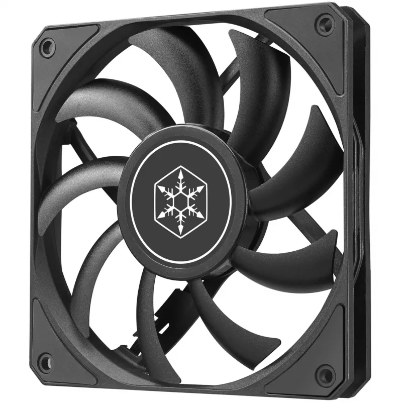 Gehäuselüfter SILVERSTONE SST-AS120B 120mm schwarz transparent, 3-Pin