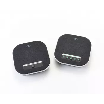 Konferenz-Freisprecheinrichtung Boom Collaboration GEMINI mit integriertem Mikrofon, Bluetooth und USB, Schwarz