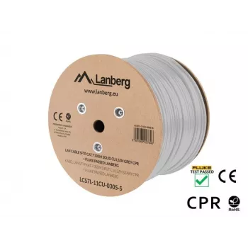 Netzwerkkabel Lanberg LCS7L-11CU-0305-S RJ45 Cat7 305 m Weiß