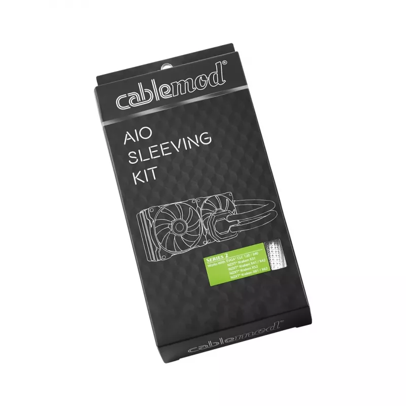Cablemod CM-ASK-S2KW-R AIO - Auto-Kabelhülsen-Set (Series 2), Farbe Schwarz-Weiß