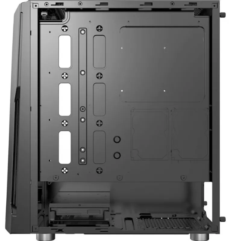 PC-Gehäuse Xilence Performance C XILENT BLADE X512.RGB Midi Tower Schwarz