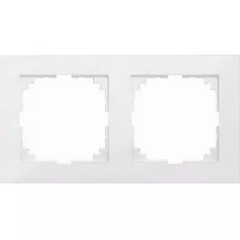 Wandplatte / Schalterabdeckung Merten MEG4020-3619, weiß, Thermoplast, einteilig